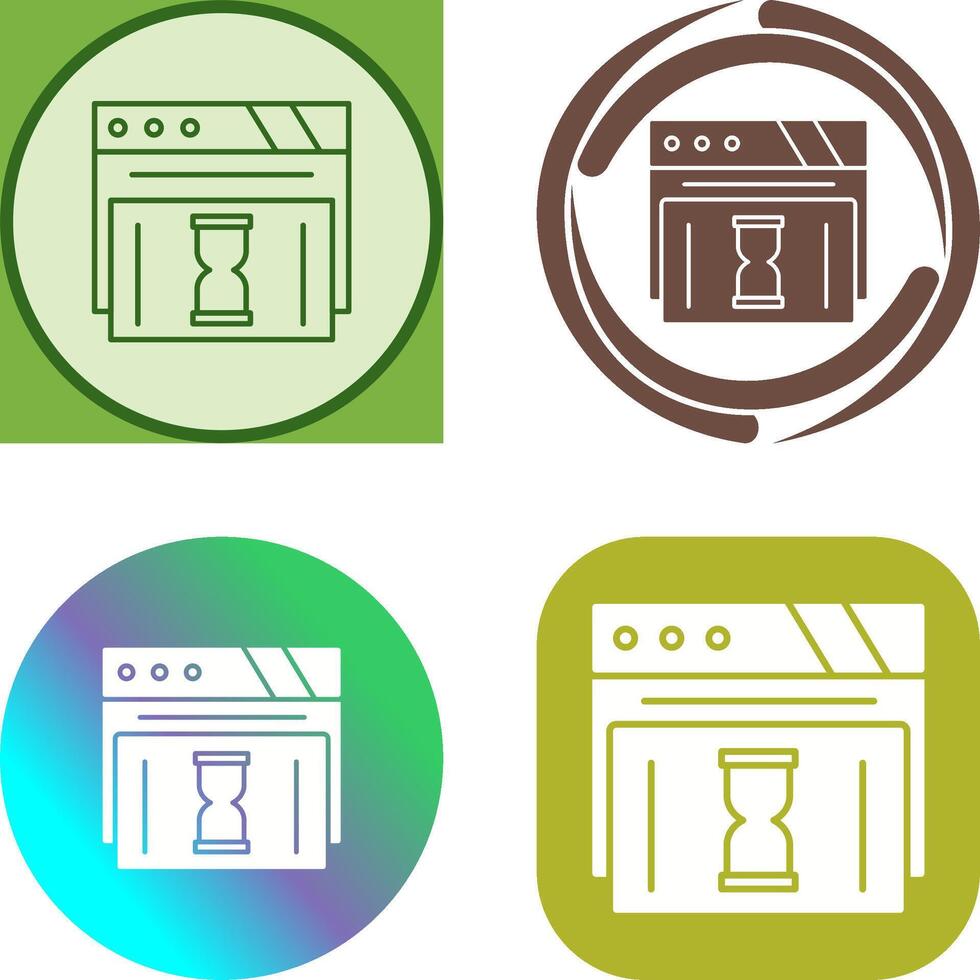 Waiting Icon Design vector