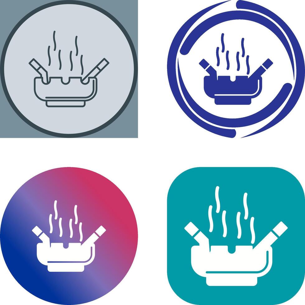 Ashtray Icon Design vector
