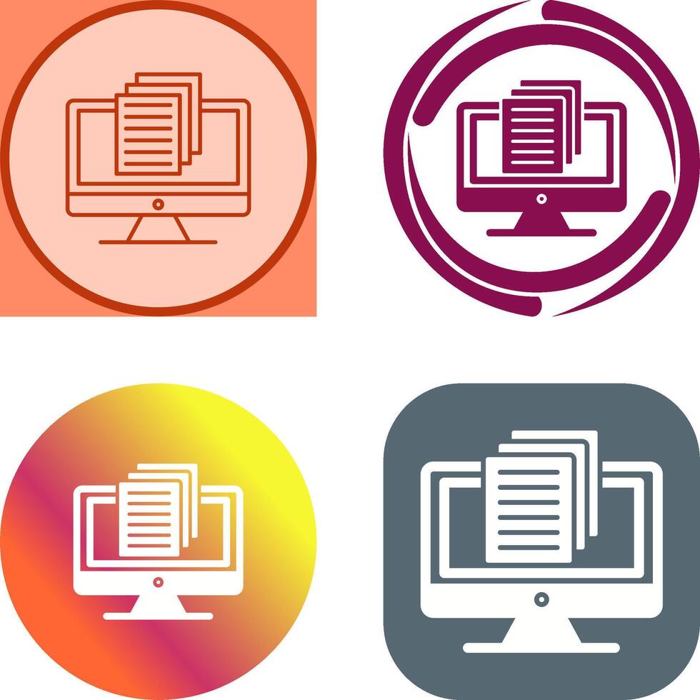 Document Icon Design vector
