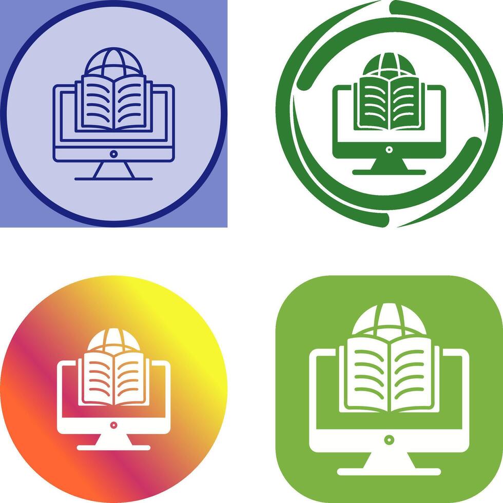 Learning Icon Design vector