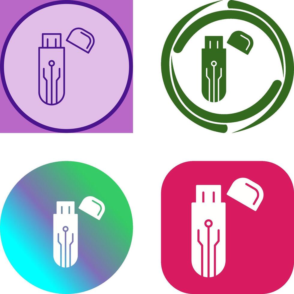 Usb Icon Design vector