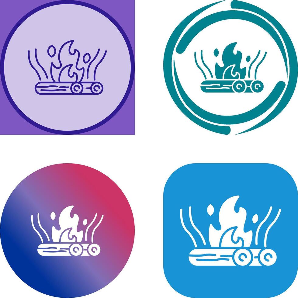 Bonfire Icon Design vector