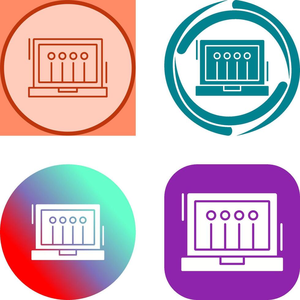 Laptop Icon Design vector