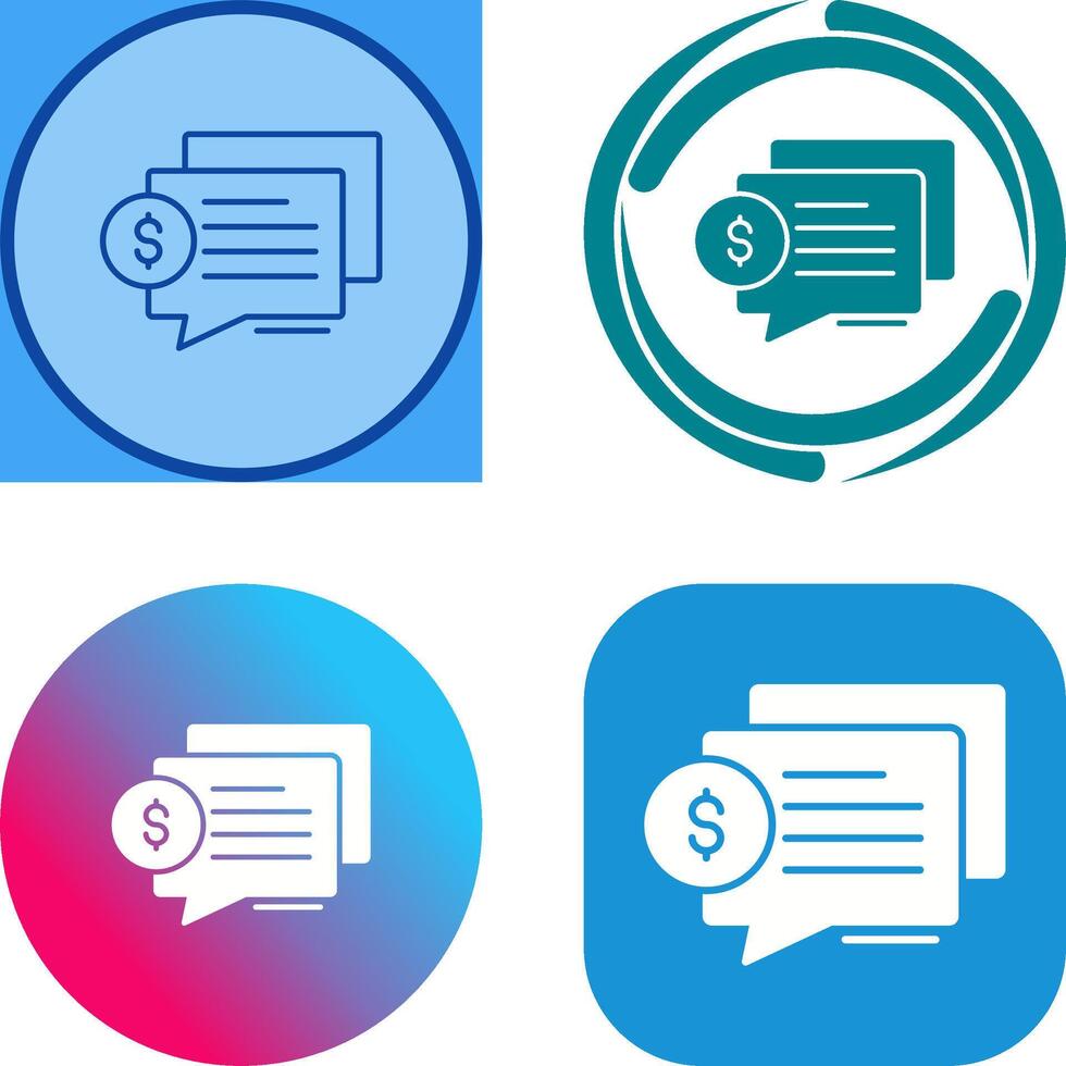 Dialog Icon Design vector