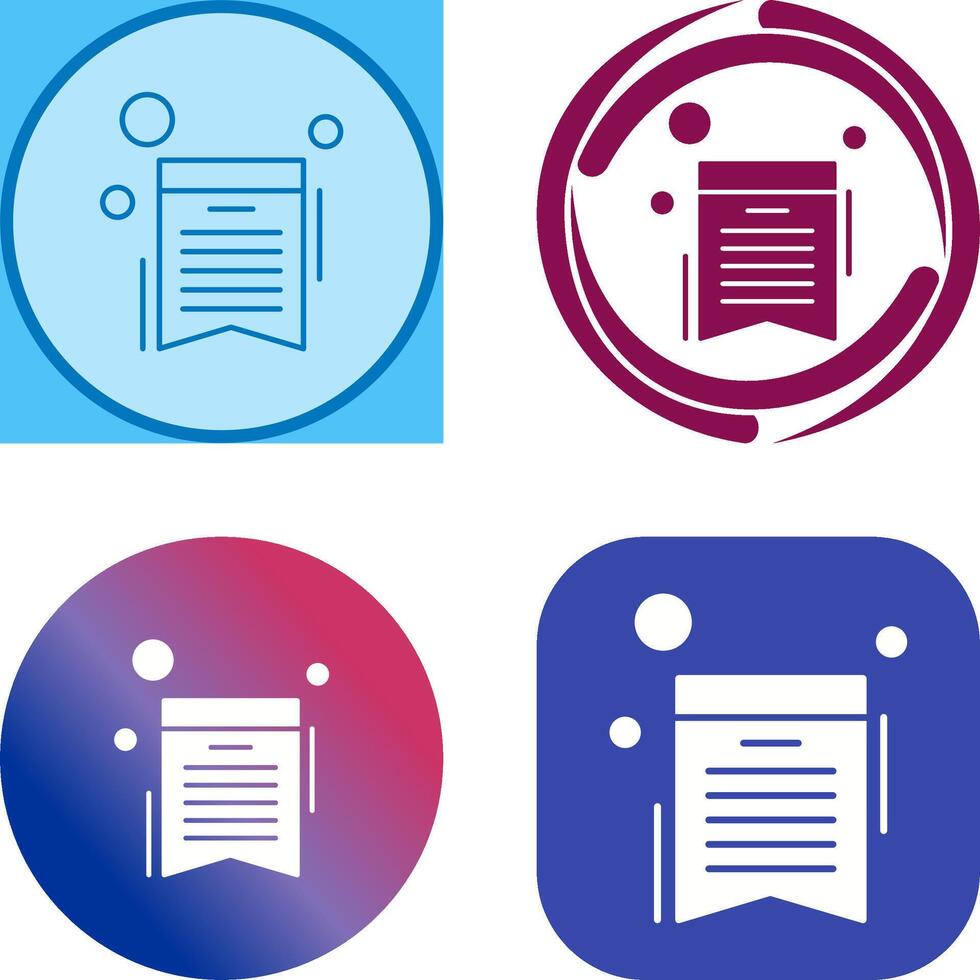 Wishlist Icon Design vector