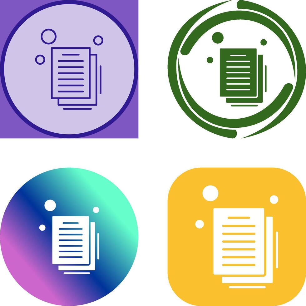 Document Icon Design vector