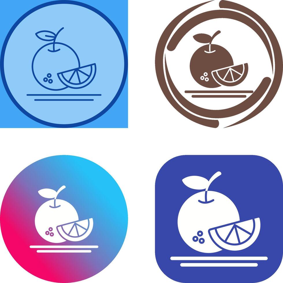 Orange Icon Design vector