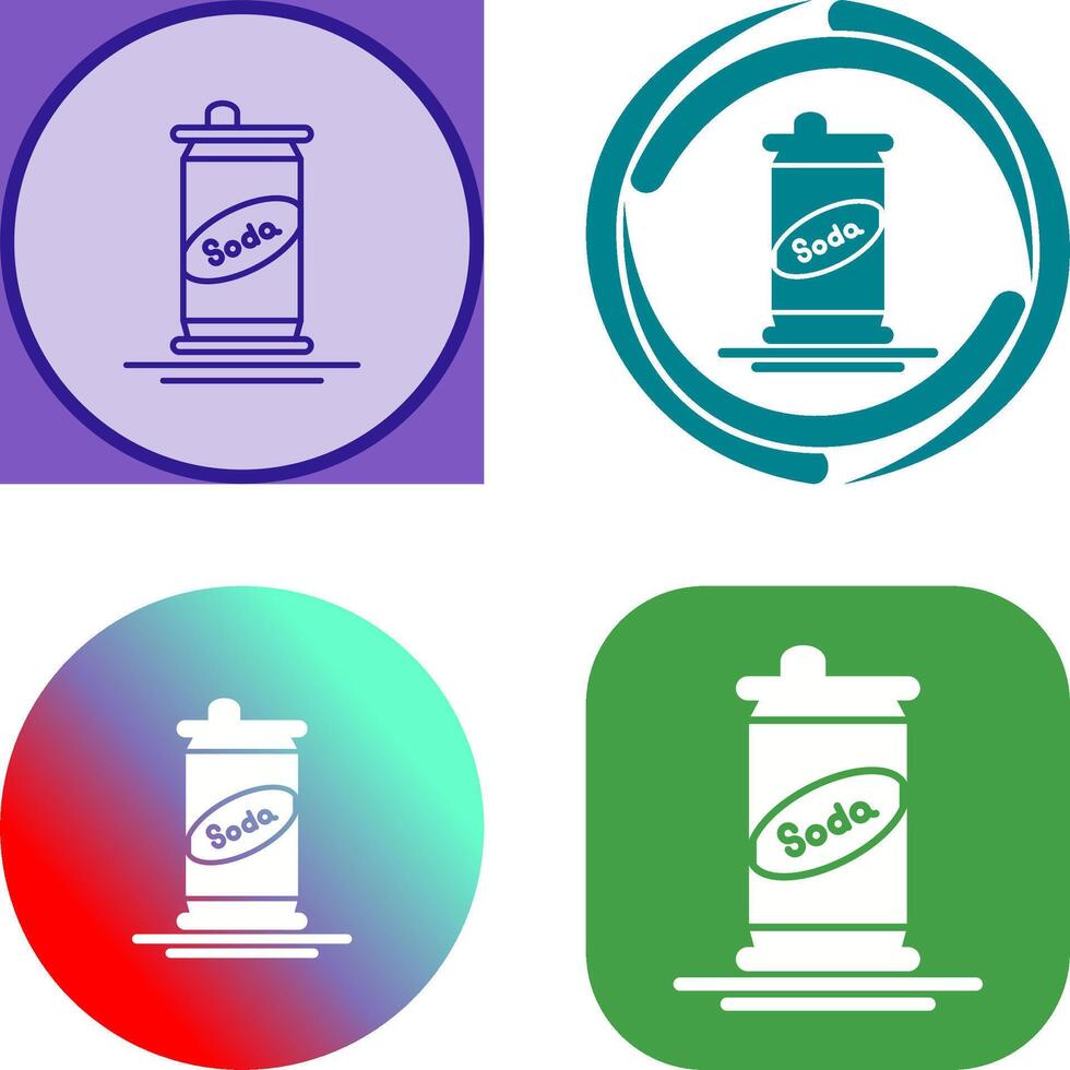 Soda Can Icon Design vector