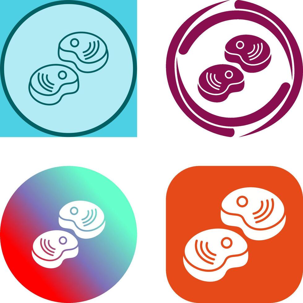 Steak Icon Design vector