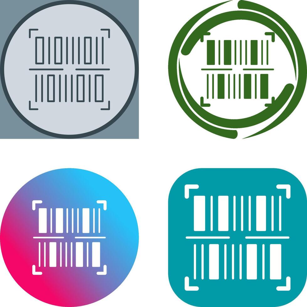 BarCode Icon Design vector