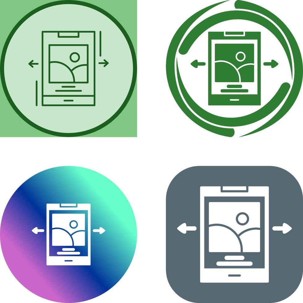 Swipe Icon Design vector