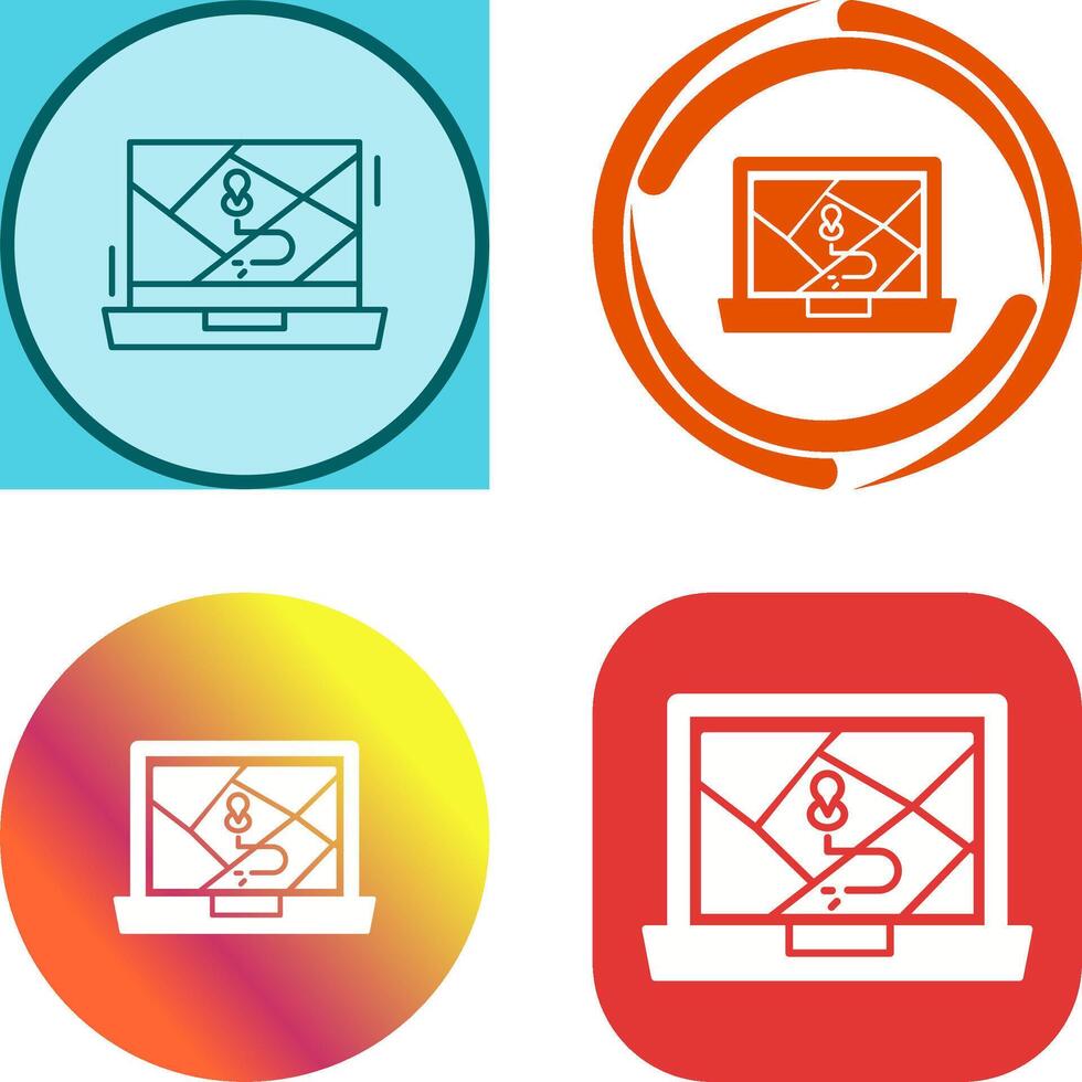 Google Map Icon Design vector