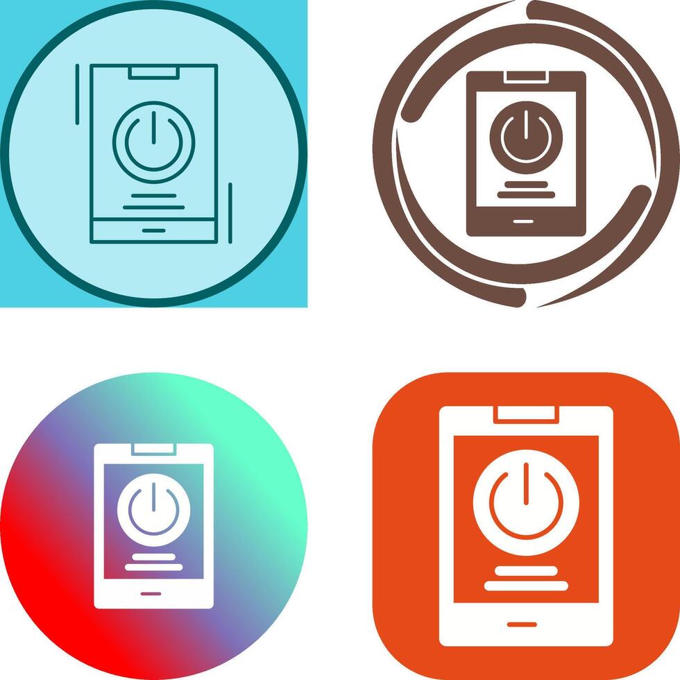 Power Icon Design vector