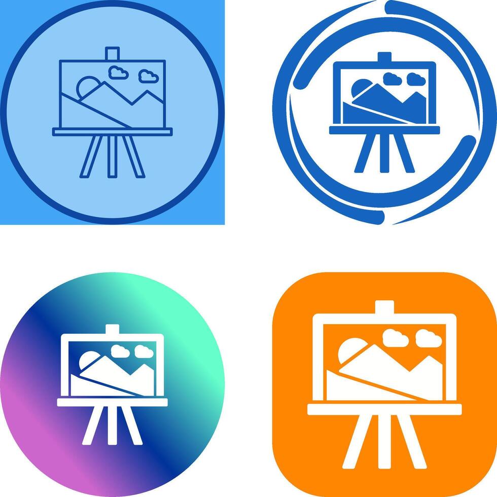 Canvas Icon Design 45417695 Vector Art at Vecteezy