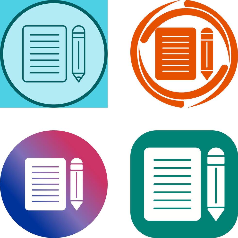 Note Icon Design vector