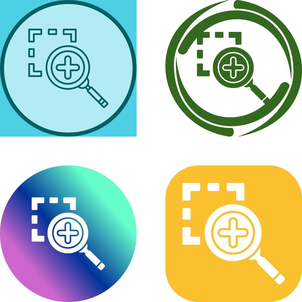 Zoom In Icon Design vector