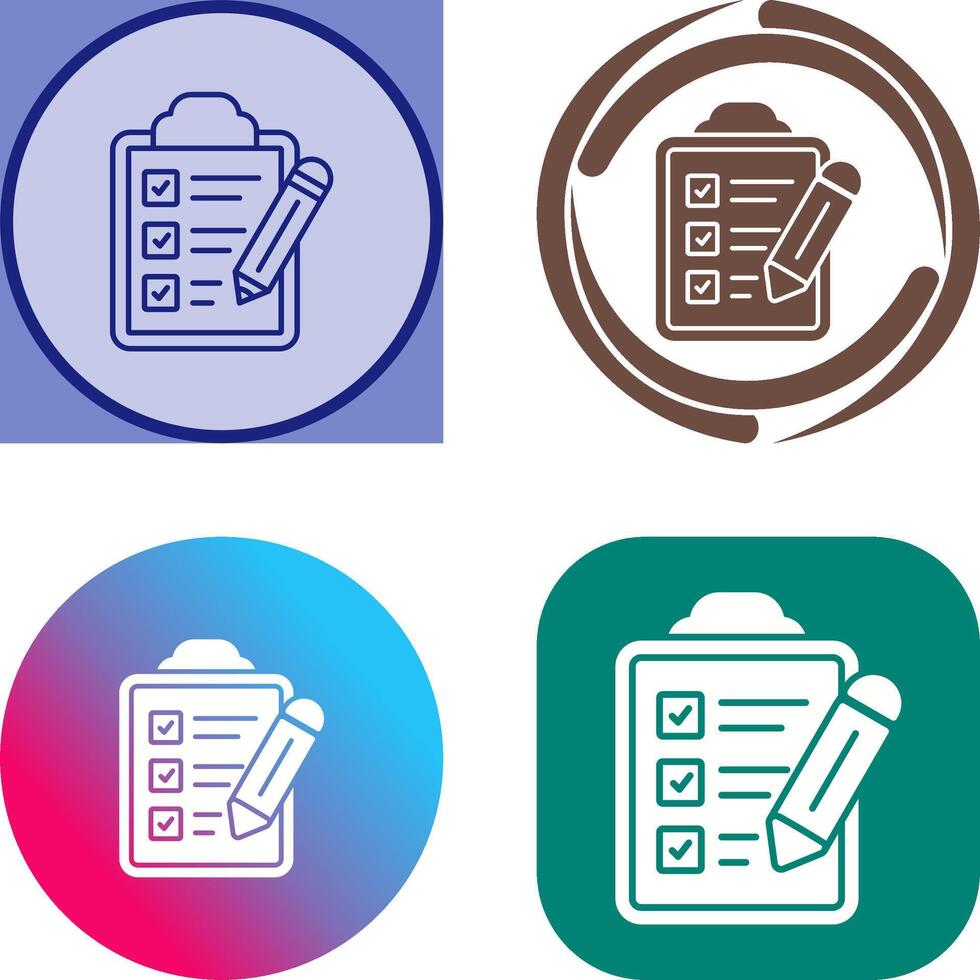 Checklist Icon Design vector