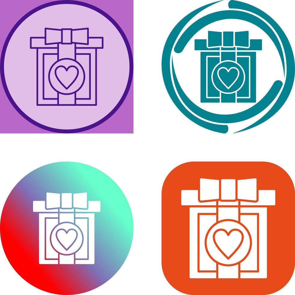 Gift Box Icon Design vector