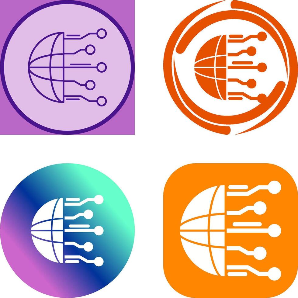 Network Icon Design vector