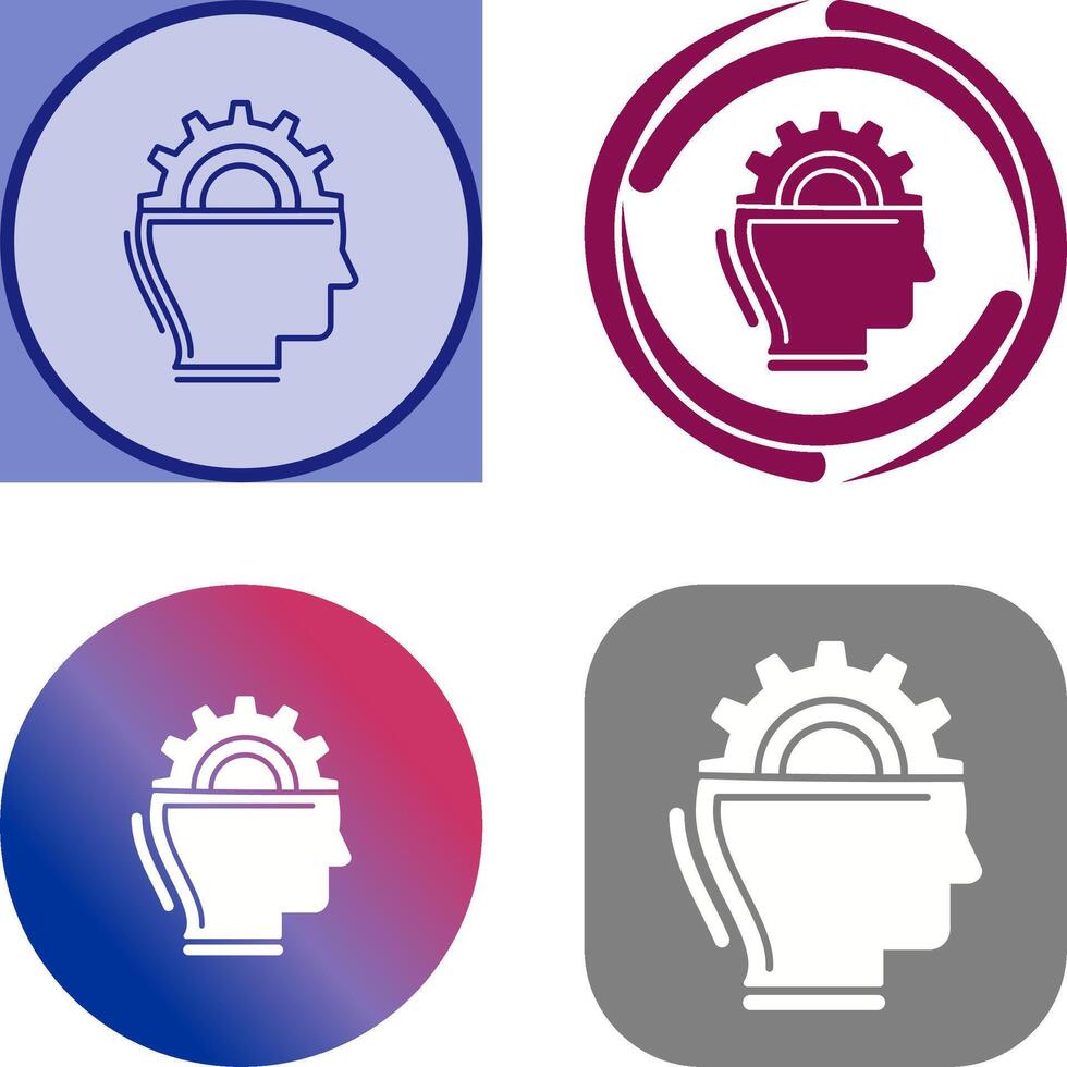 Machine Learning Icon Design vector