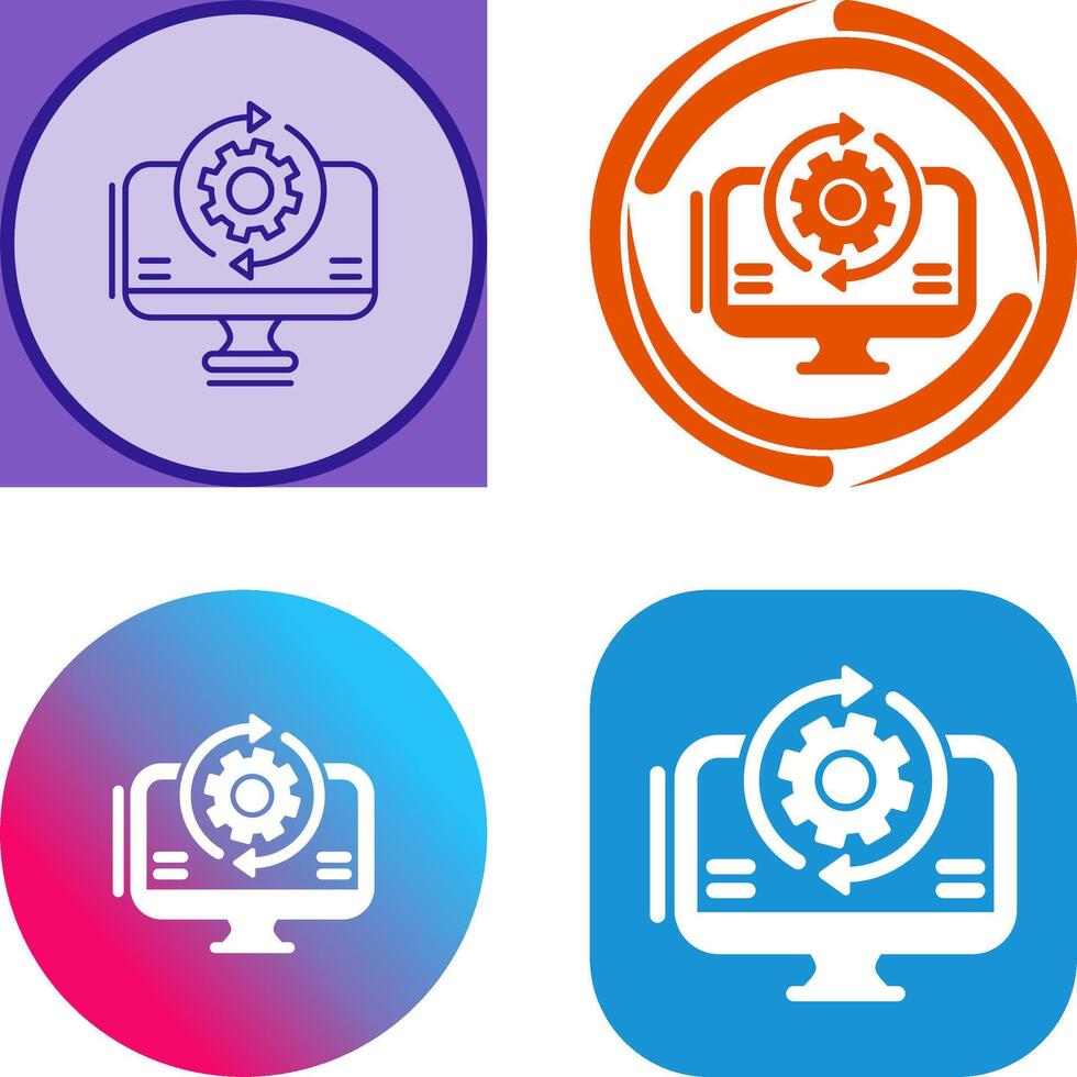 Synchronization Icon Design vector