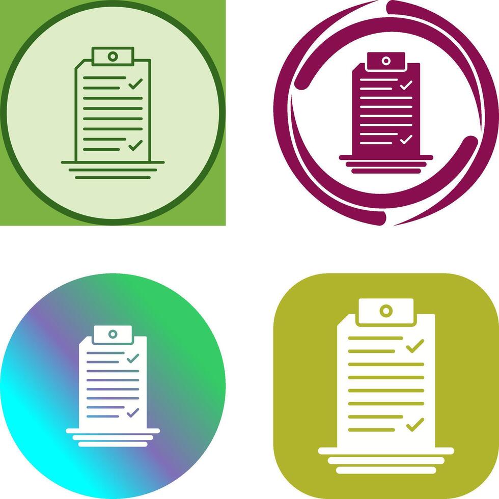 Check List Icon Design vector