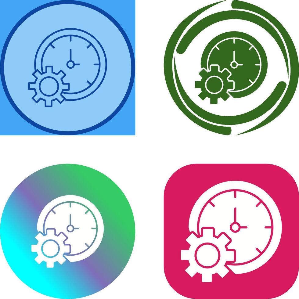 Time Setting Icon Design vector