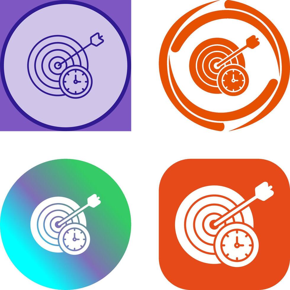 In Time Icon Design vector