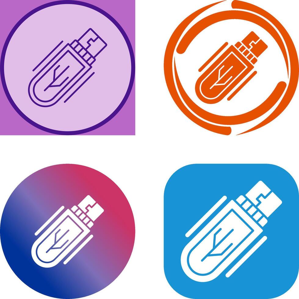 Usb Drive Icon Design vector