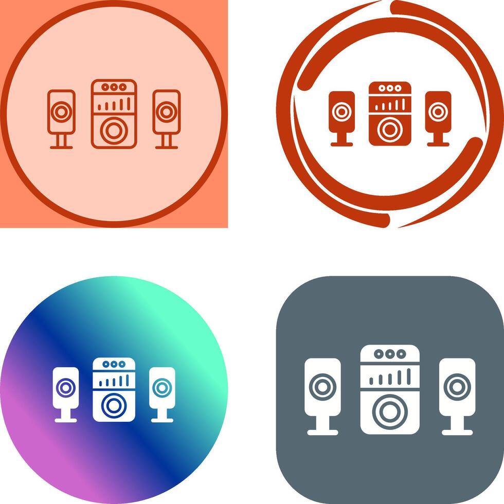 Sound System Icon Design vector