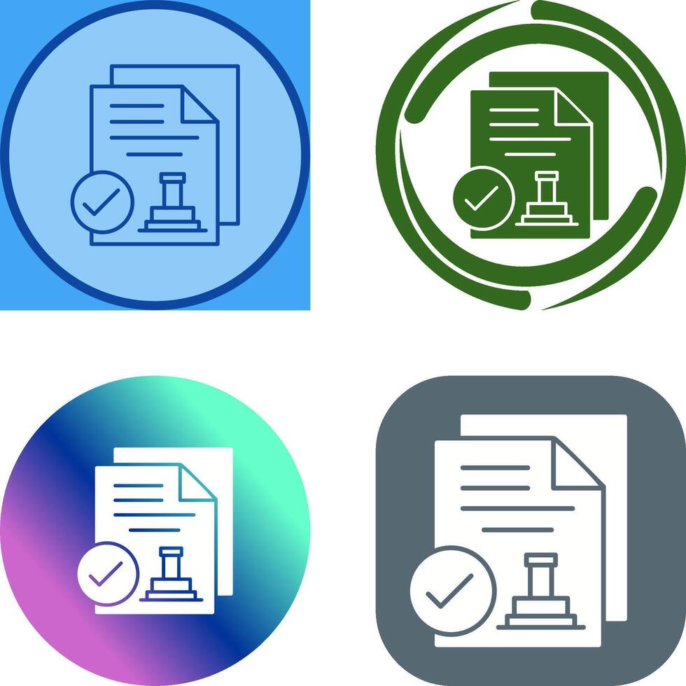 Approved Icon Design vector
