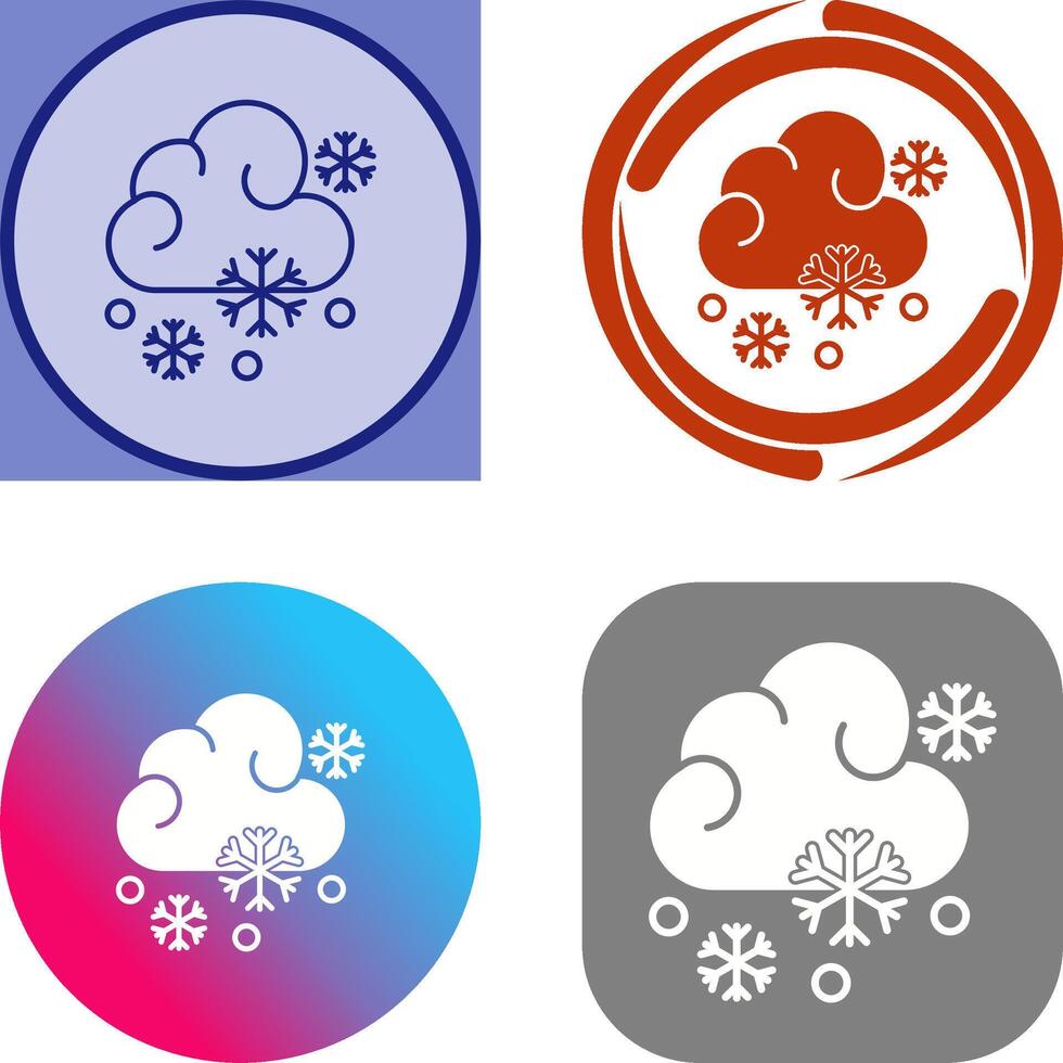 Snowy Icon Design vector