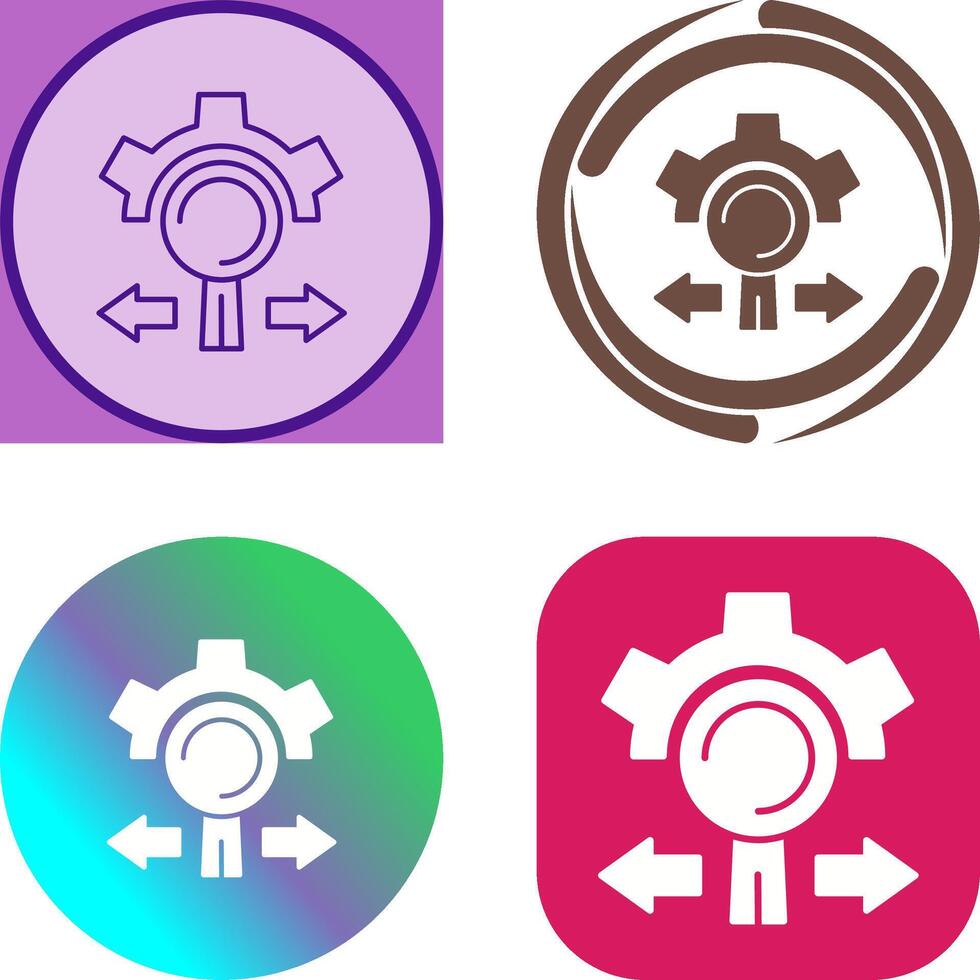 Research and Development Icon Design vector