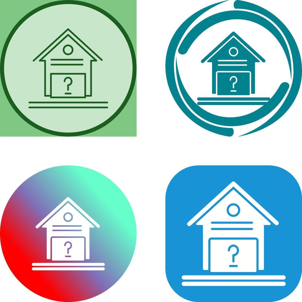 Unknown Icon Design vector