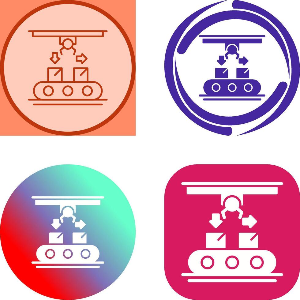 Coneyor Icon Design vector