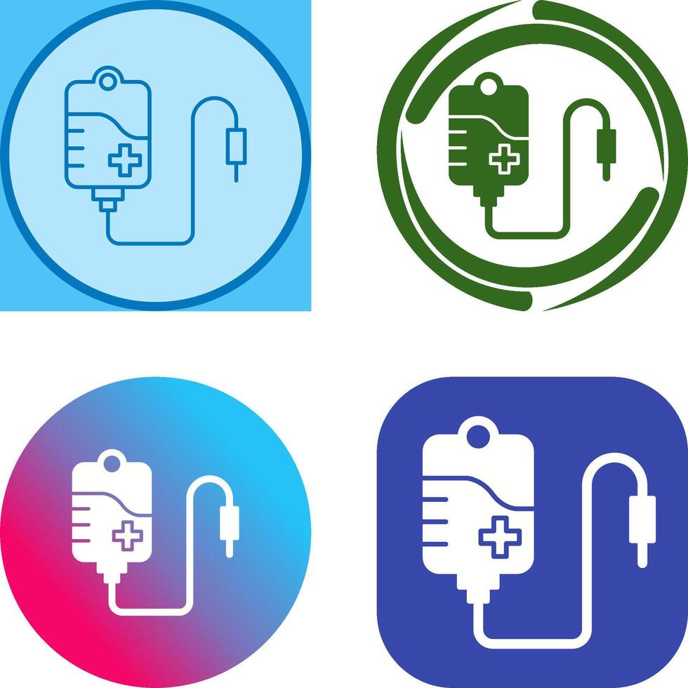 Blood Bag Icon Design vector