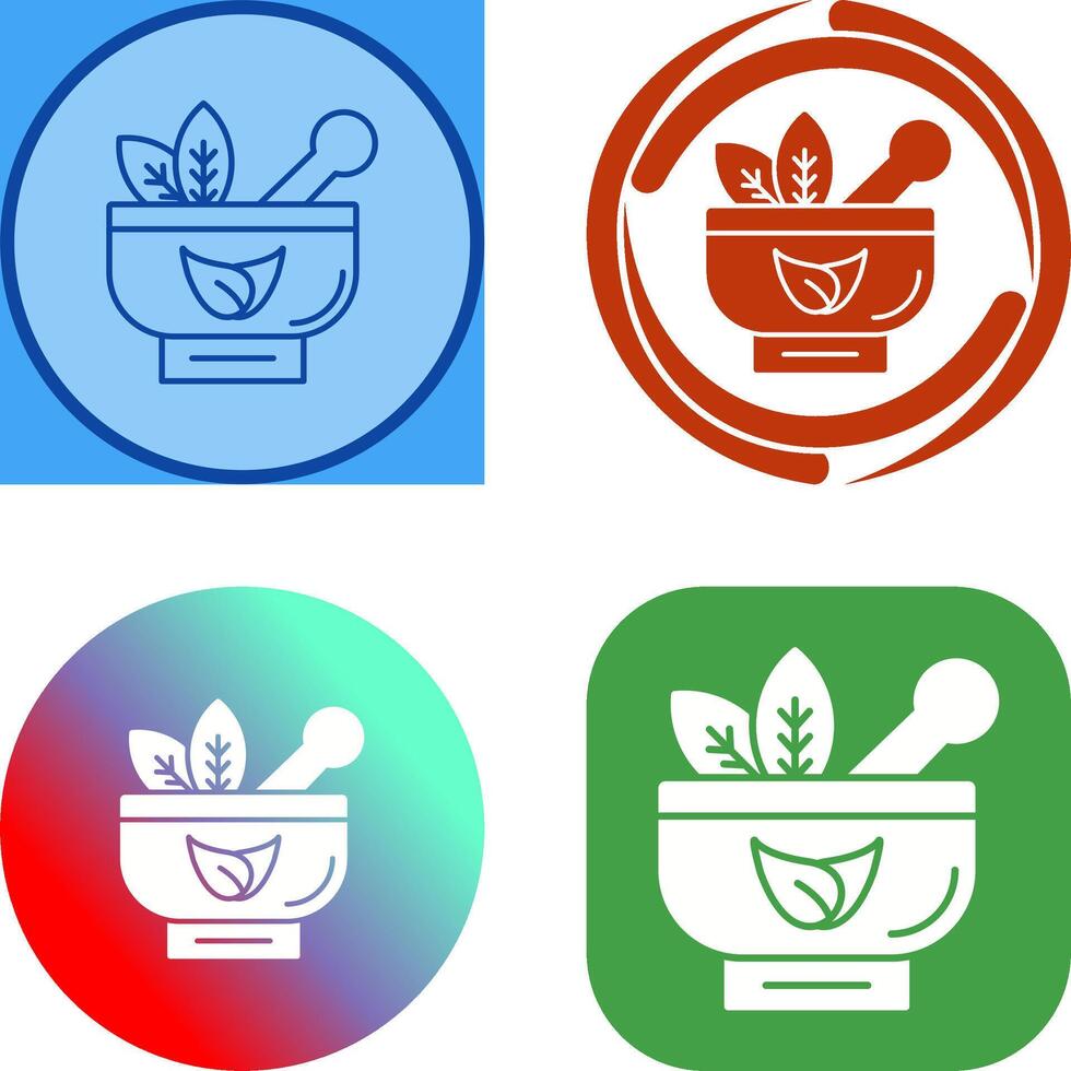Ayurvedic Icon Design vector