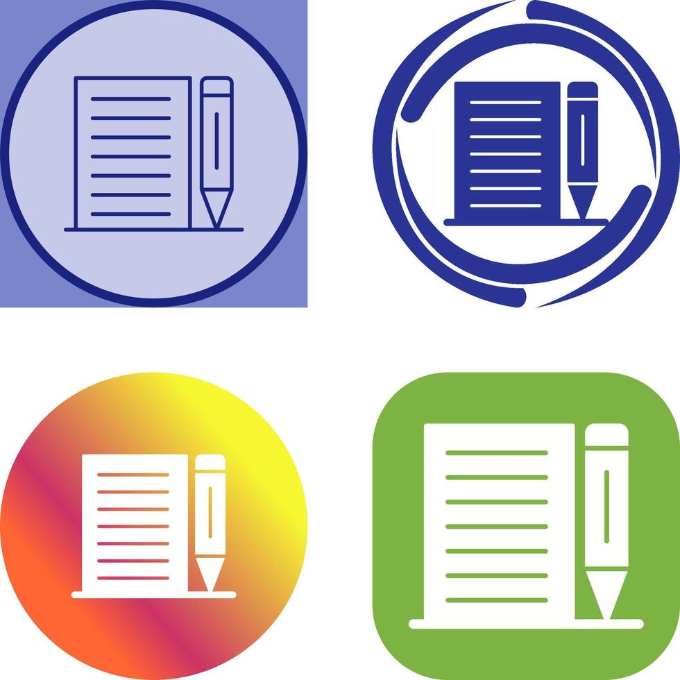 Note Icon Design vector