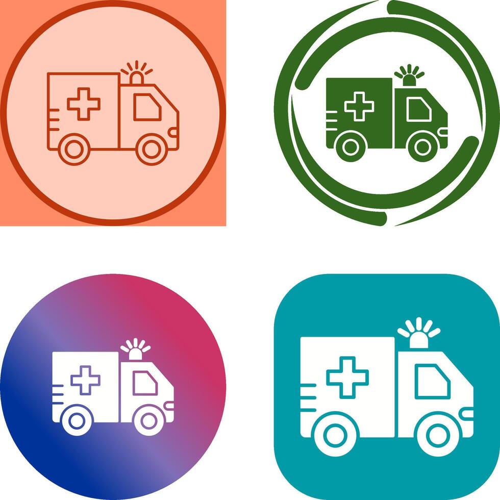 Ambulance Icon Design vector