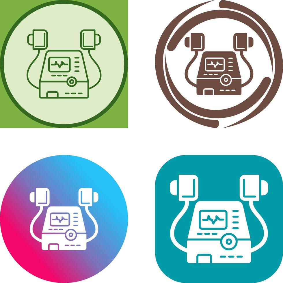 Defribillator Icon Design vector