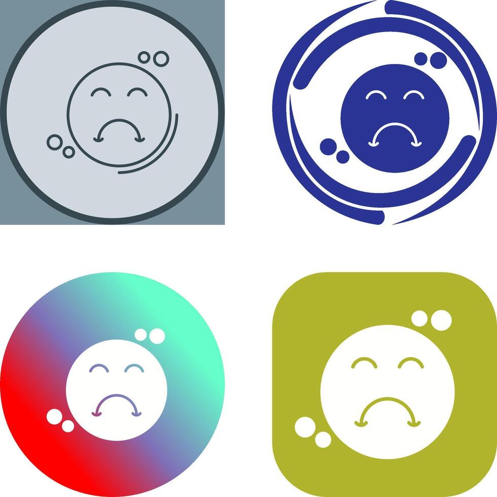 Upset Icon Design vector