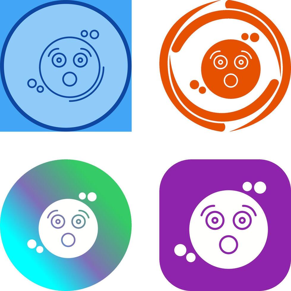 Surprised Icon Design vector