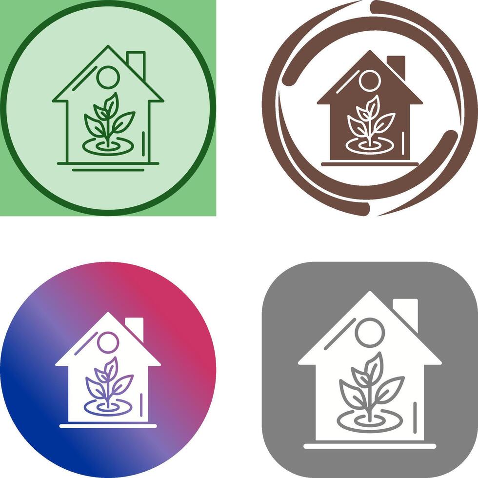 Plant Icon Design vector
