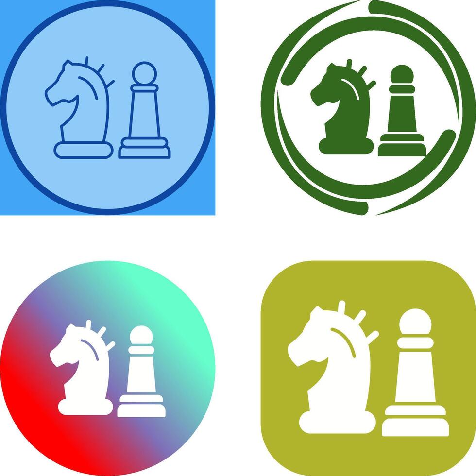 Chess Piece Icon Design vector