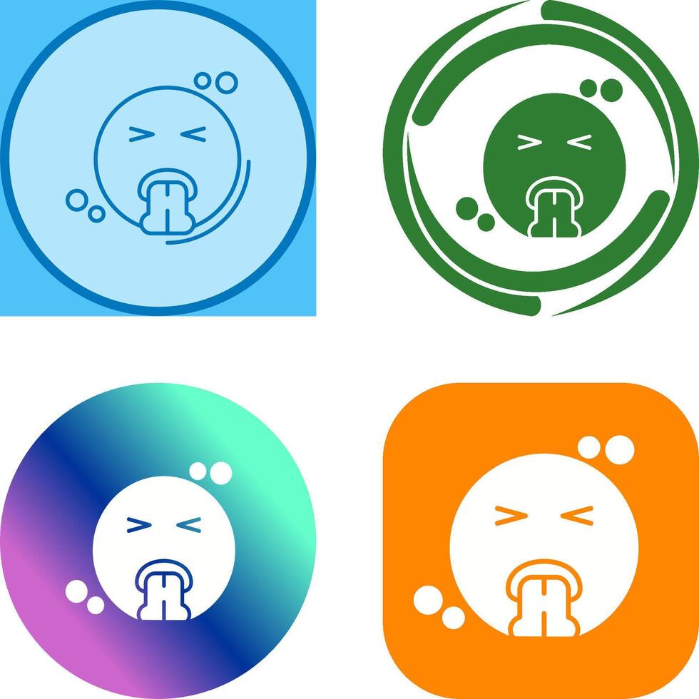 Vomit Icon Design vector