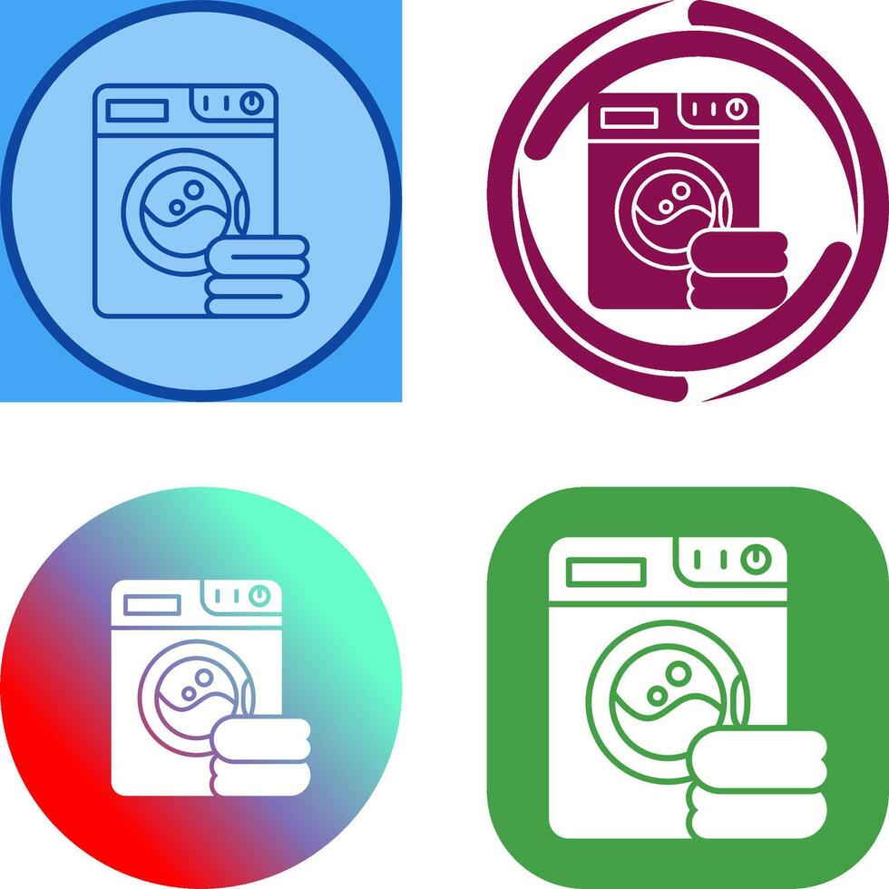 Washing Machine Icon Design vector