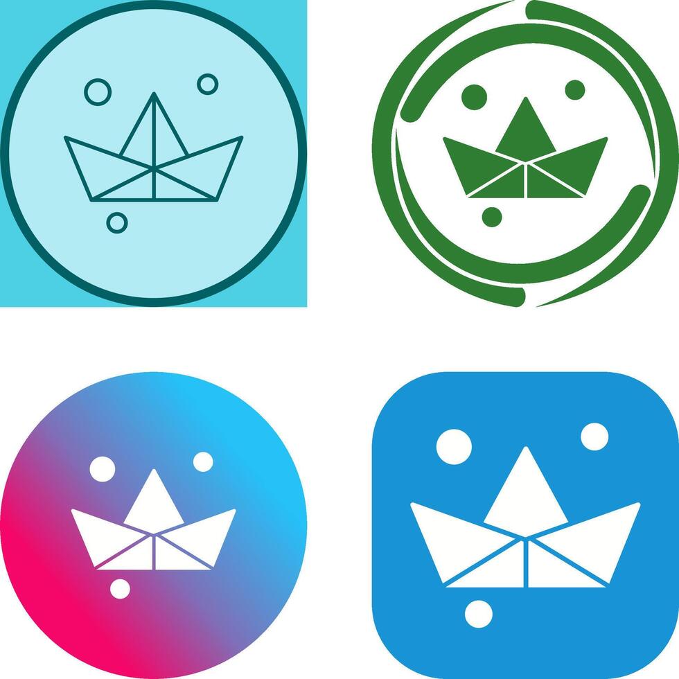 Origami Icon Design vector