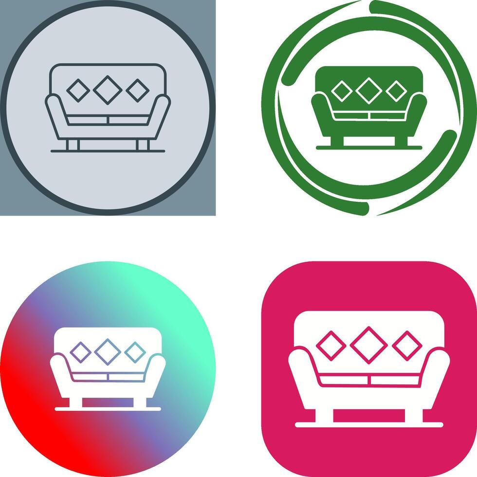 Sofa Icon Design vector