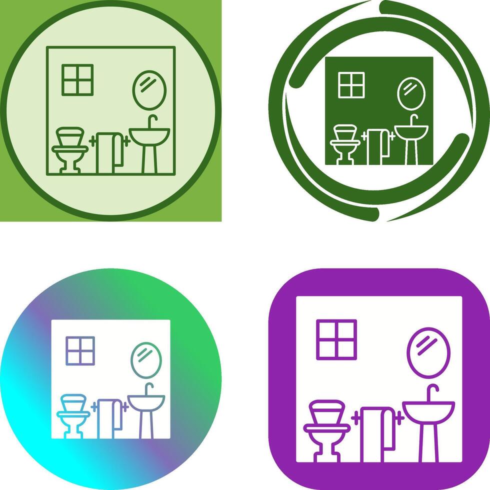 Bathroom Icon Design vector
