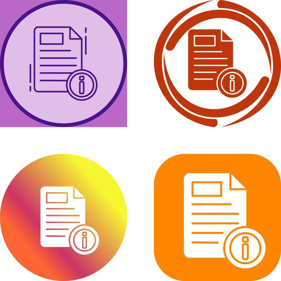 Document Icon Design vector